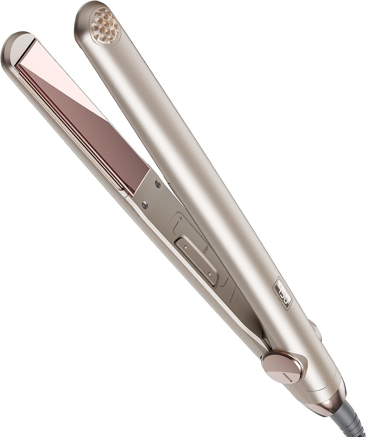 TYMO Flat Iron Hair Straightener – Titanium Hair Straighteners for Women, 1 Inch Professional Travel Flat Iron, Portable Straightener and Curlers with 10s Heat Up, 32 Temp, Dual Voltage & LED Display