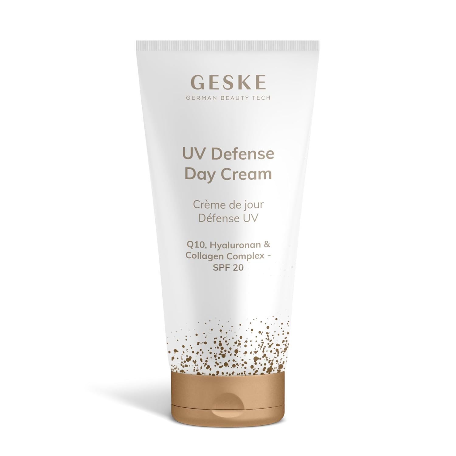 GESKE UV Defense Day Cream | SPF 20 | Q10 Face Cream with Collagen | Moisturizing, Anti-Wrinkle Skin Cream | Vegan Formula | Complements GESKE SmartAppGuided™ Devices | For Men, Women & All Genders