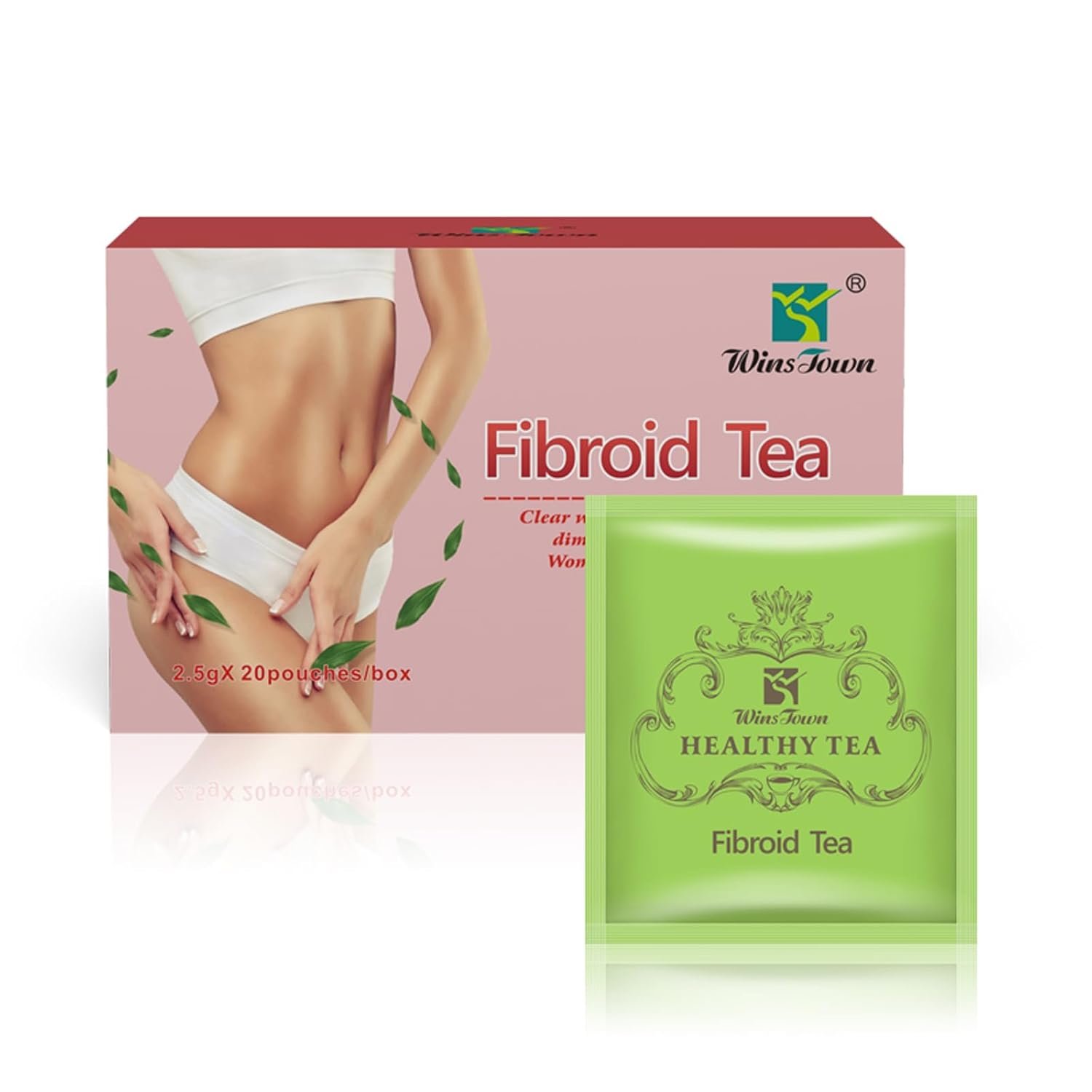 Fibroid Tea for Women Healthy Womb, Anti Aging, Natural Ingredients Fibroid Herbal Tea Bag 20Packs/Box