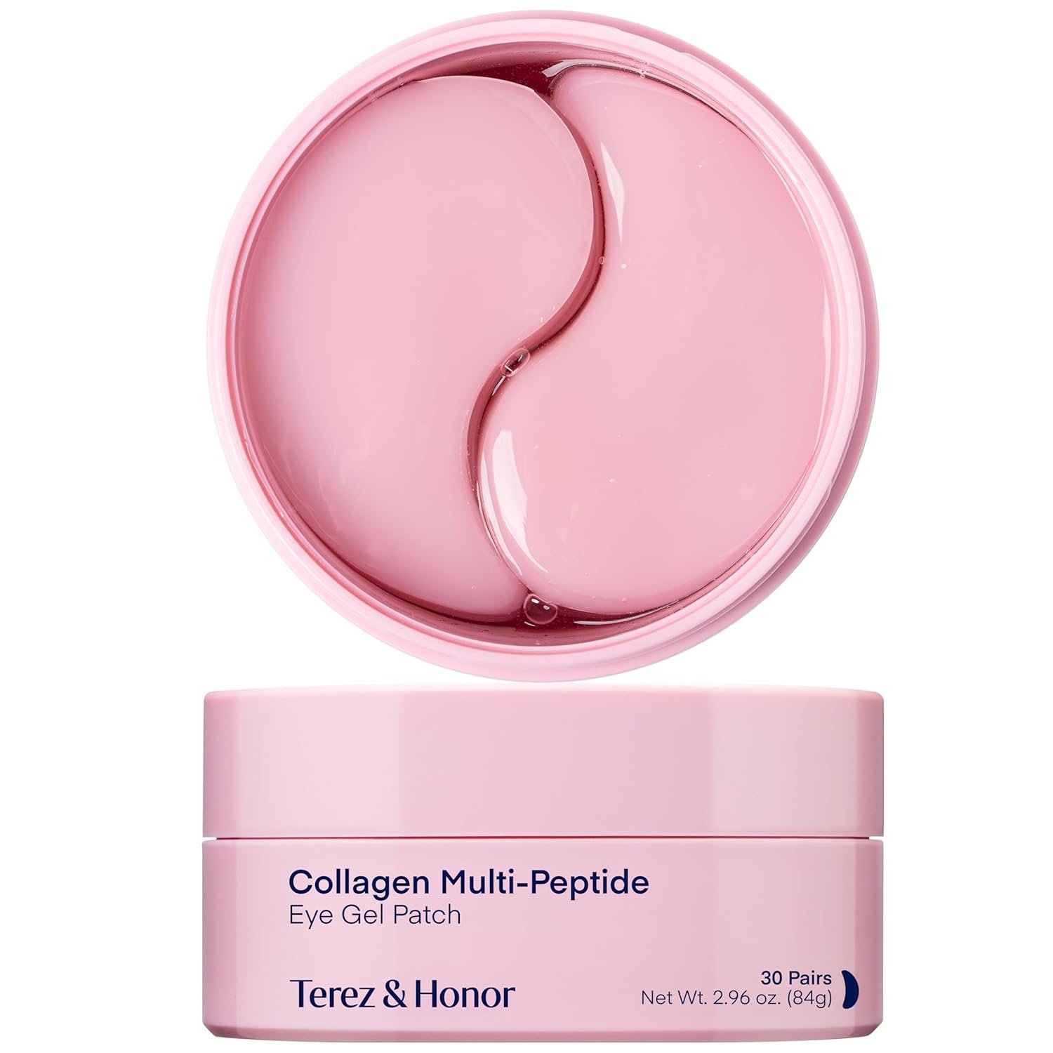 TEREZ & HONOR Peptide Collagen Under Eye Patches – 60 Korean Firming, Glowing & Hydrating Hydrogel Mask for Puffy Eyes, Dark Circles, Wrinkles, Fine Lines, Undereye Bags – Anti-Aging Eye Gel Pads