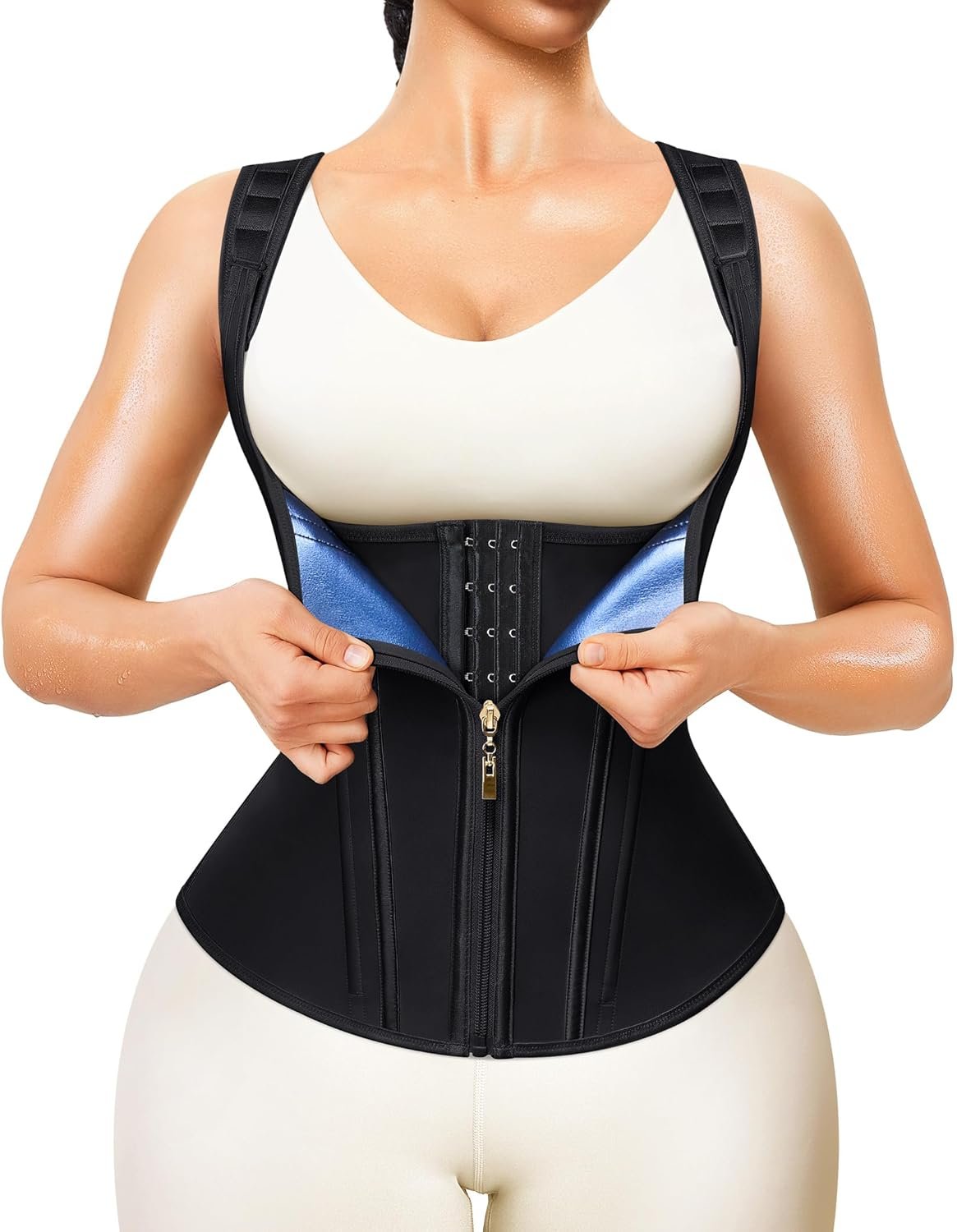 Junlan Waist Trainer for Women – Sauna Suit Sweat Vest for Working Out