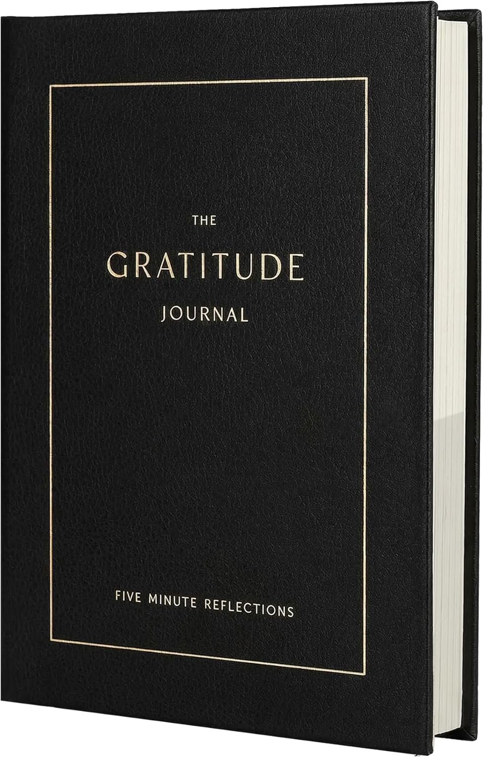 &And Per Se Gratitude Journal – Five Minutes a Day to Cultivate Mindfulness, Happiness, Affirmations & Self-Reflection – Undated Daily Gratitude Journal for Women & Men (Bold Black)