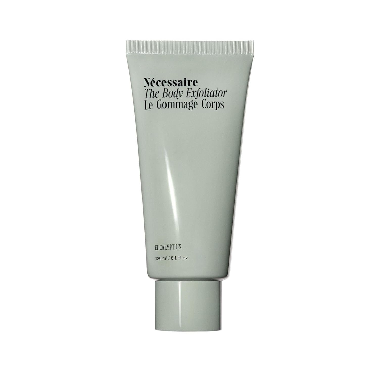 Nécessaire The Body Exfoliator. Eucalyptus. AHA/BHA/PHA. Resurface Skin. Smooth KP and Rough Patches. Hypoallergenic. Dermatologist-Tested. 180 ml / 6.1 fl oz