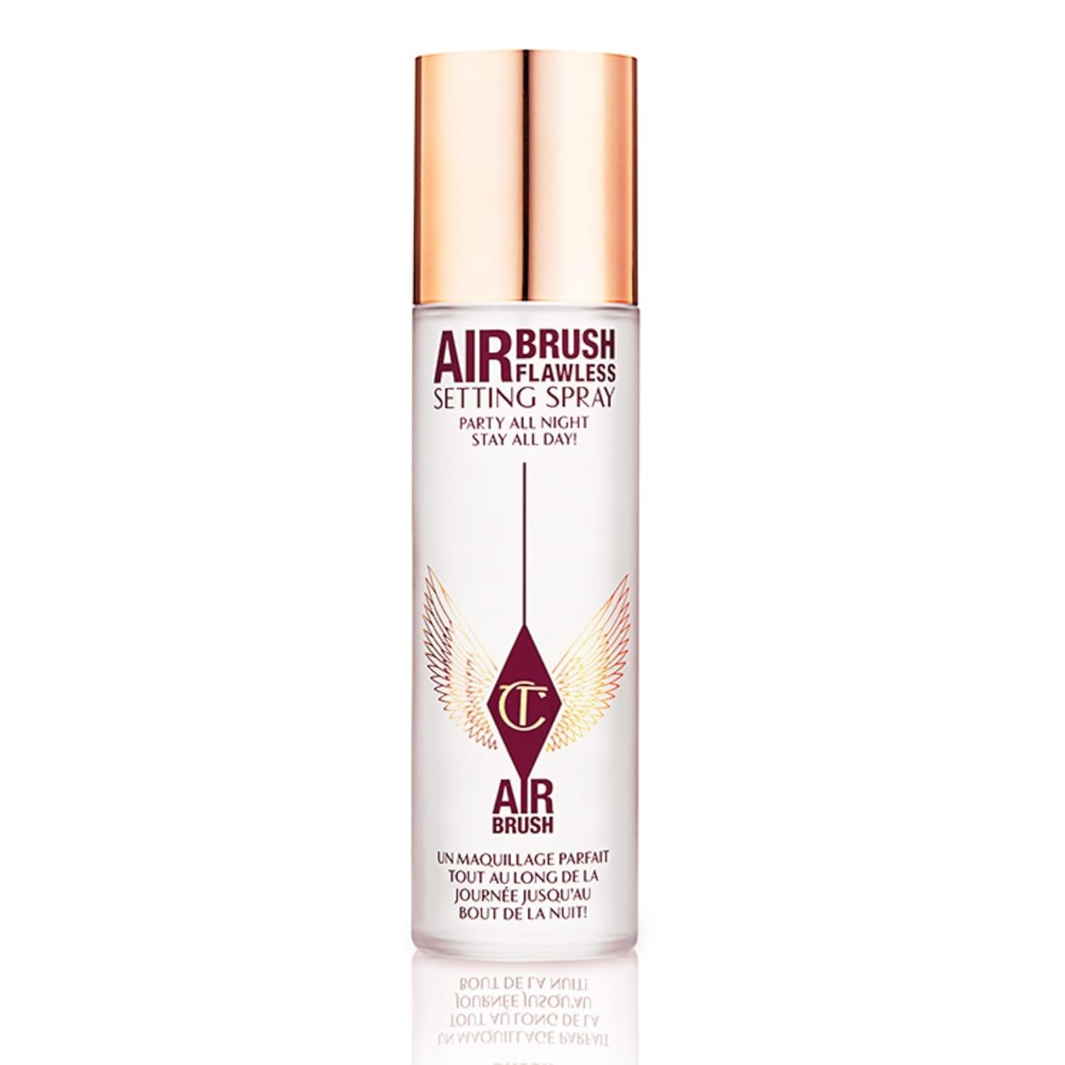 Charlotte Tilbury Airbrush Flawless Setting Spray – Ultra-Fine Hydrating Mist to Prime & Set Face Makeup For Up to 16Hr – Soothes, Blurs Pores & Calms Skin