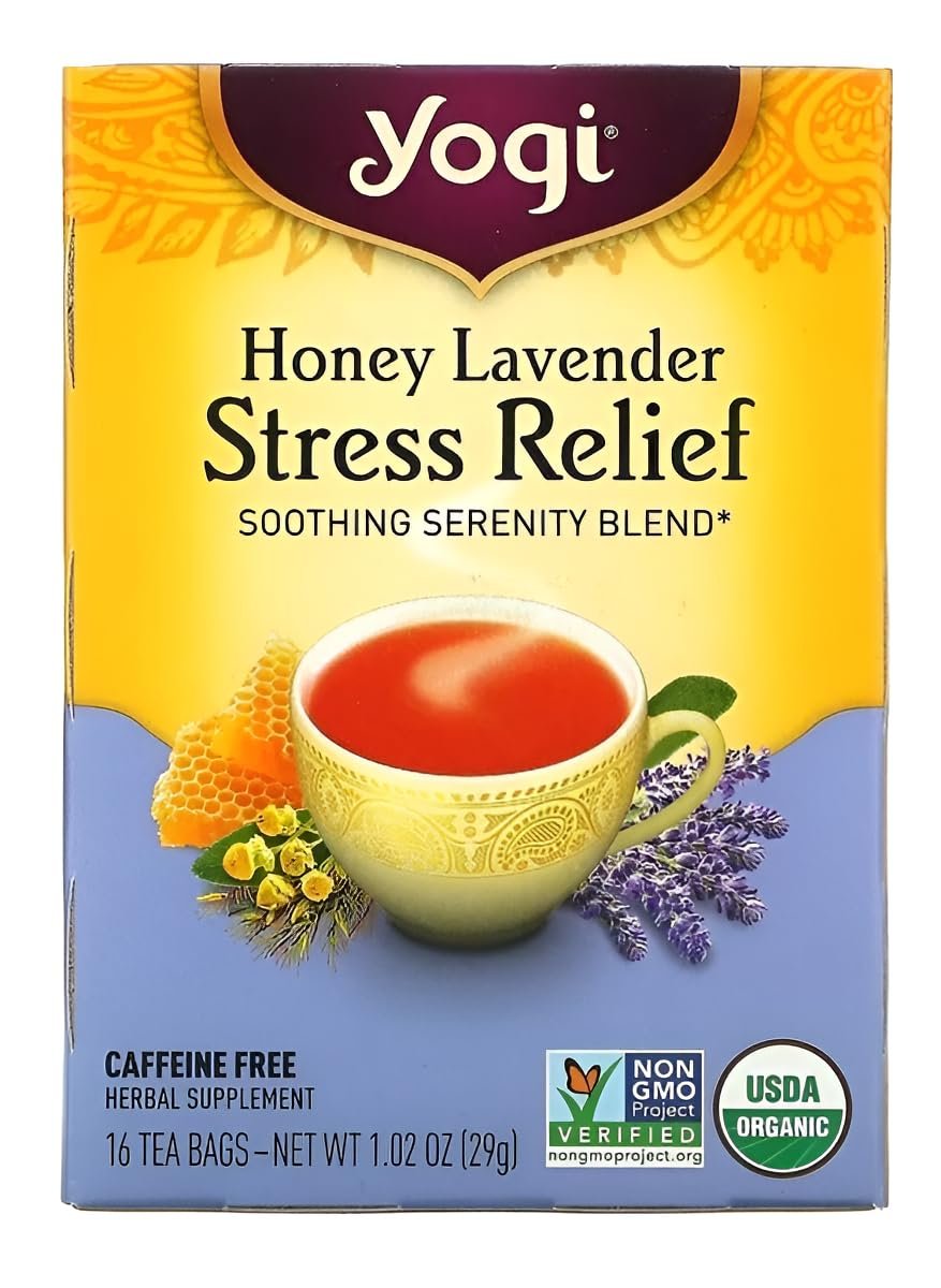 Yogi Tea Herbal Stress Relief, Honey Lavender 16 ct