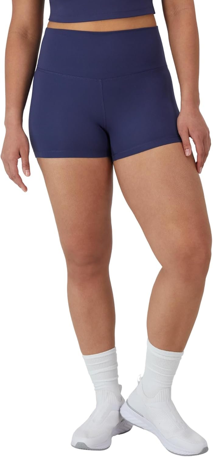 Hanes Womens Moves Bike Shorts, Soft & Stretchy Workout Shorts with Interior Pocket, Moisture-Wicking, 3” Or 7″ Inseam