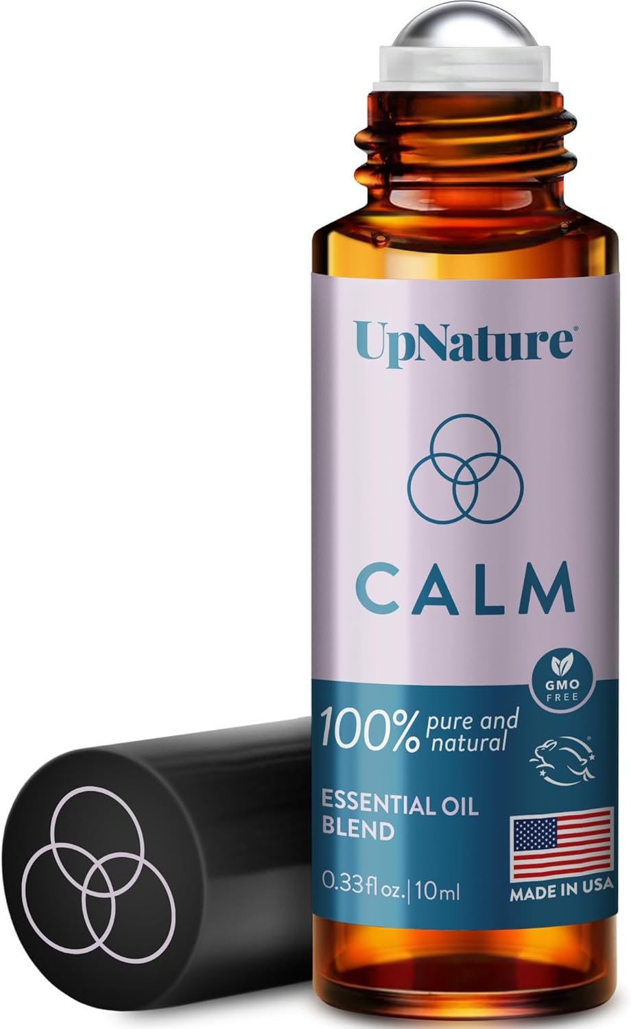UpNature Calm Essential Oil Roll On – 100% Natural Aromatherapy Blend for Relaxation Relief – Self Care Gifts for Women Easter Basket Stuffers for Teens