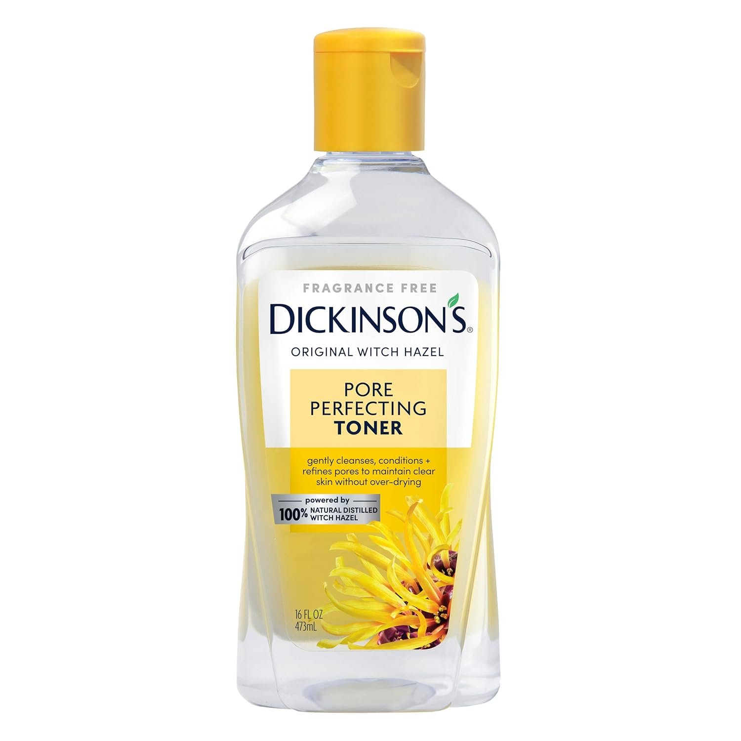 Dickinson’s Original Witch Hazel Pore Perfecting Toner | 100% Natural Distilled Witch Hazel | America’s #1 Toner | Refines Pores | Removes Impurities & Oil | 16 Fl Oz