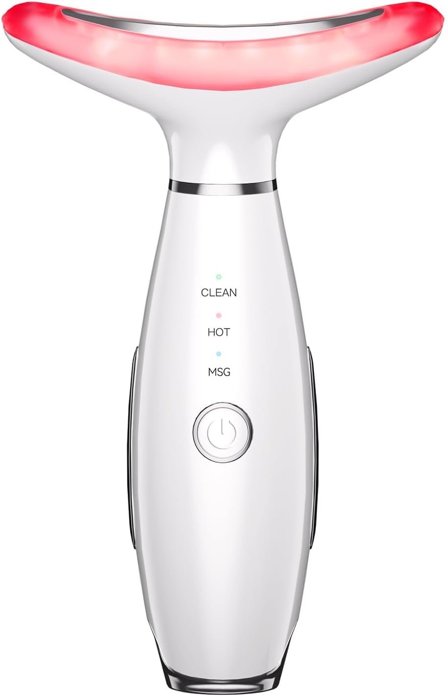 Neck Face Massager, 3-in-1 Portable Face Sculpting Tool, at-Home Facial Tool for Skin Care with Vibration (White)