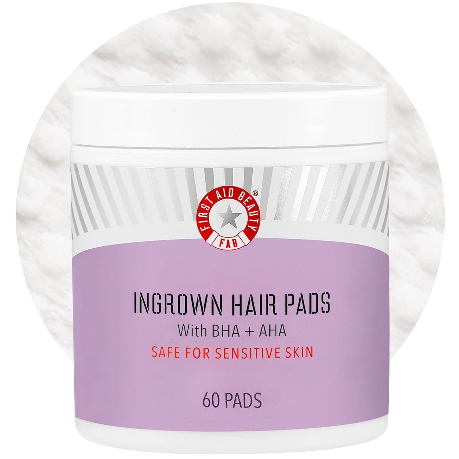 First Aid Beauty Ingrown Hair Pads Aftershave Treatment to Help Prevent Razor Bumps, Exfoliate Underarms & Bikini Area, Sensitive Skin