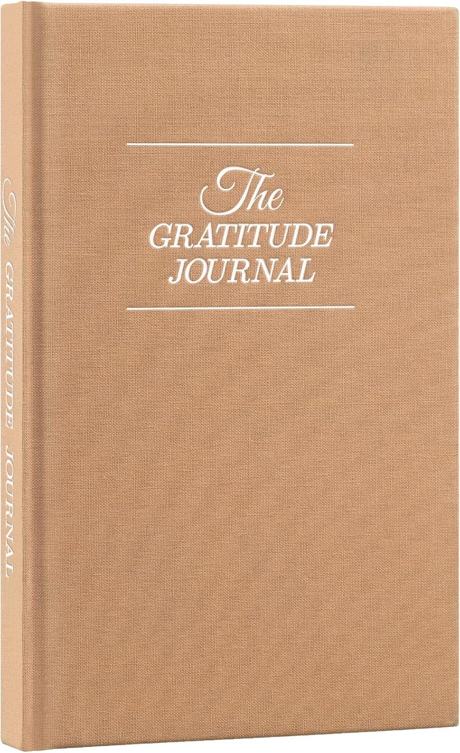 The Gratitude Journal : More Happiness, Positivity, Affirmation, Productivity, Mindfulness & Self Care – A Simple Undated Hardcover Daily Guide Planner for Women & Men (Brown)