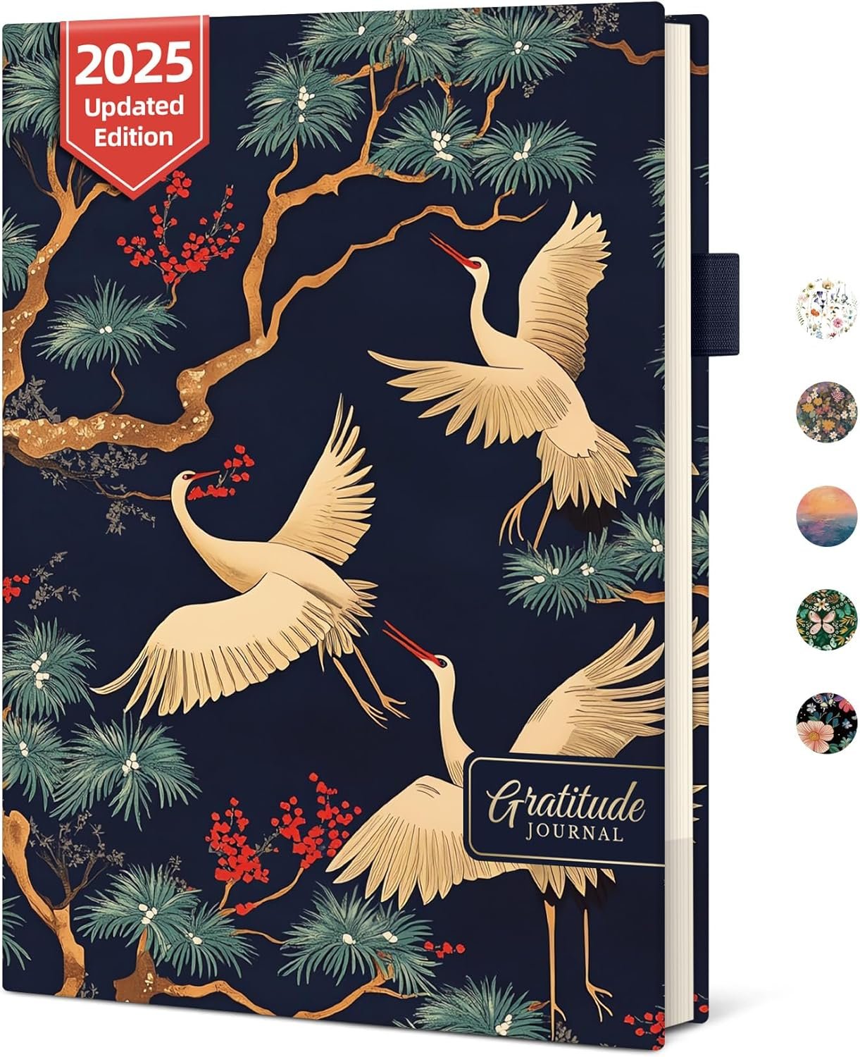 Gratitude Journal for Women – Undated Daily Mindfulness & Manifestation Journal with Prompts for Cultivate Affirmations, Positivity, Self-Care & Happiness – Crane